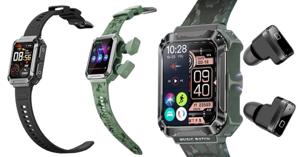 Three smart watches in different colors: Wearpods Smart Watch Review - features, battery life, and compatibility for Gen-Z. Performance details.