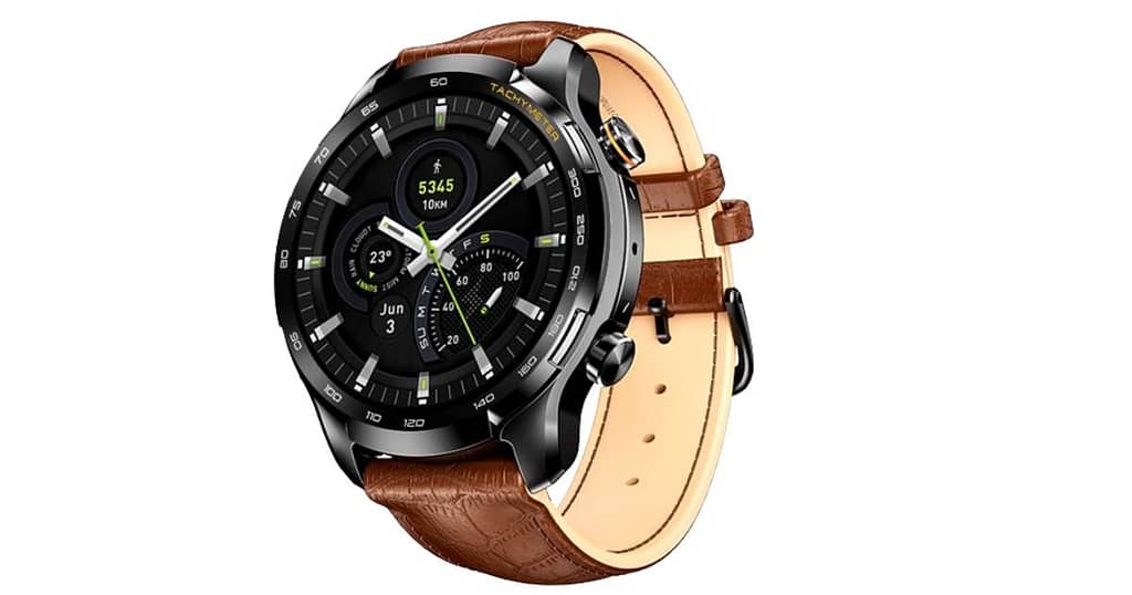 Top 10 Most Expensive Boat Smartwatches: BoAt Lunar Pro LTE with sleek brown leather band, a modern smart watch.