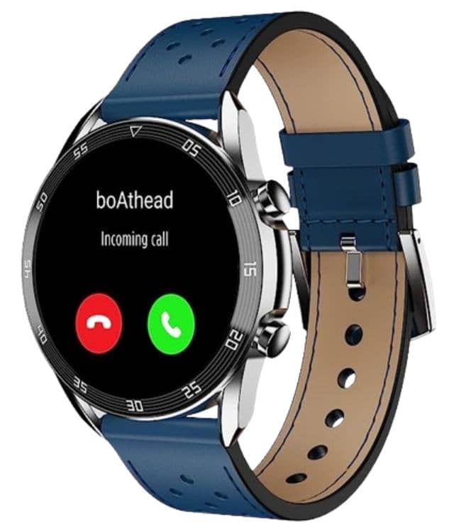  Stylish BoAt Smartwatch Primia with heart rate monitor, fitness tracker, and customizable watch faces.